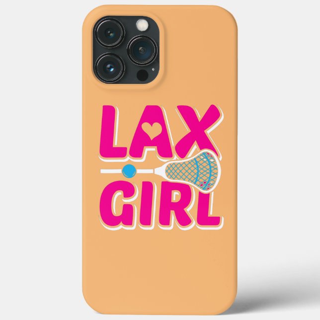 Lax Girl Lacrosse Stick Cute Lax Player Lacrosse (Verso)