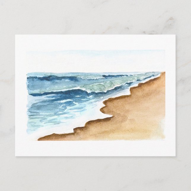 lax no cartão postal da praia (Frente)