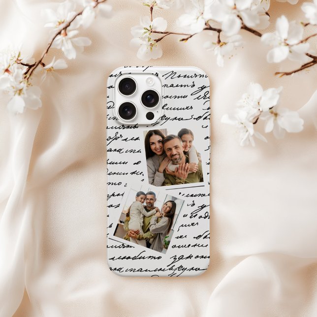 Layout de 2 Fotos Personalizado com Letra Manuscri (Criador carregado)