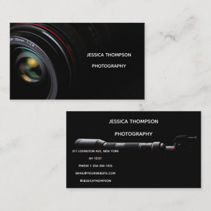 Layout Limpo Cartão de Visita de Fotografia de Cas