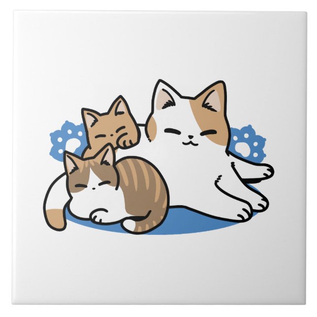 Lazer - Design de Gatos Preguiçosos (Frente)
