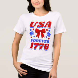 Lazo Xadrez Vermelho EUA Para Sempre 1776
