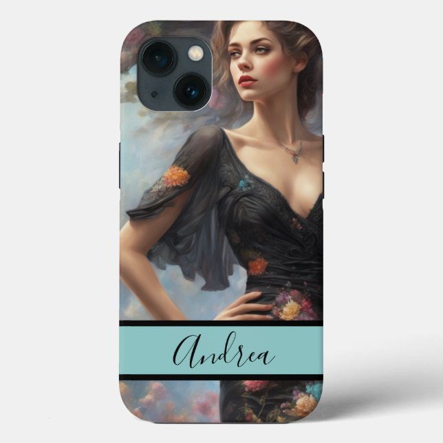 LBD romântica Elegância venosa sofisticada (Verso)