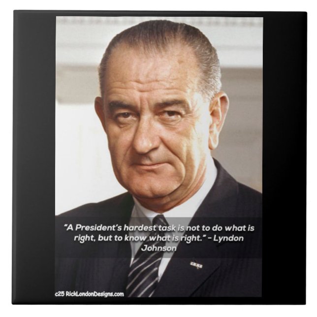 LBJ e Citação "Sabendo o que é Certo"  (Frente)