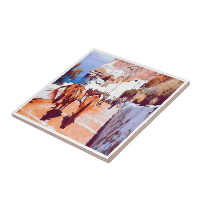 ldp SANTORINI - Caminho de burro - Fira - (Lateral)