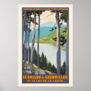 Le Ballon de Guebwiller França Poster vintage 193