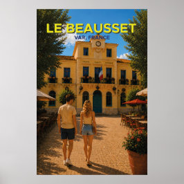 Le Beausset, France – Vintage Travel Poster