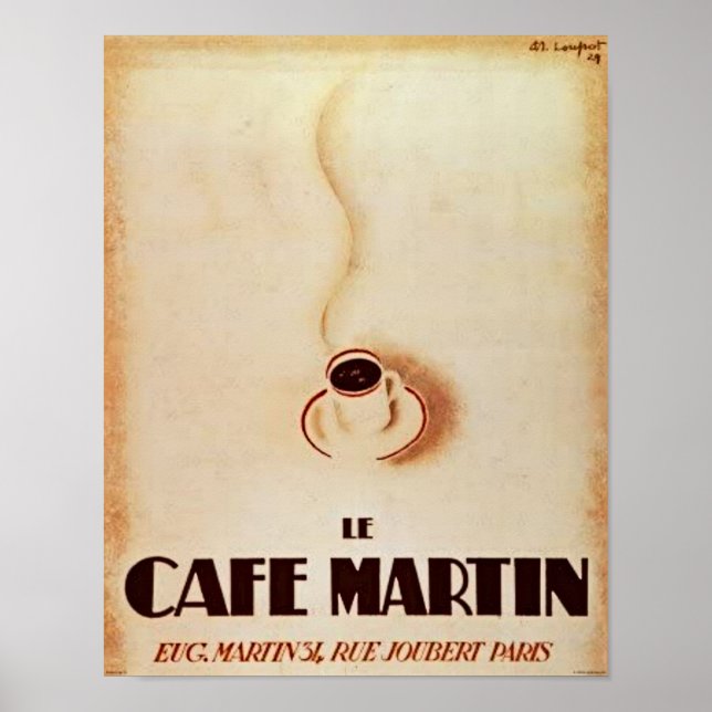 Le Cafe Martin Poster (Frente)