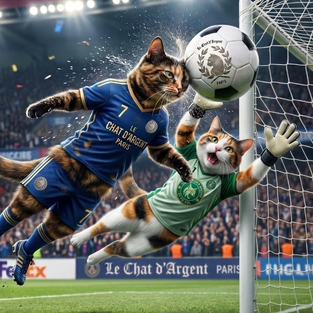 Le Chat d'Argent Bola de Futebol Paris | Gato Prat (Champions Forever )