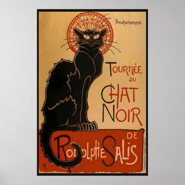 Le Chat Noir Poster – Théophile Steinlen Art (Frente)