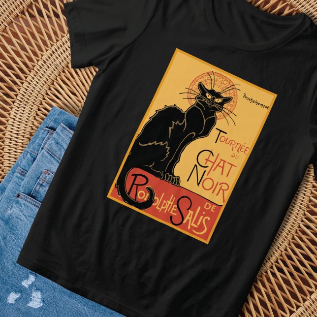 Le Chat Noir Steinlen Ilustração T-Shirt (Criador carregado)