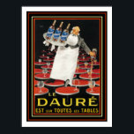 Le Daure 1924 Art Deco Poster por Lotti<br><div class="desc">Poster de Anúncio Colorido Art Deco para Le Daure. ca 1924 12 x 16</div>