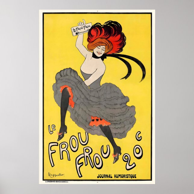 Le Frou Frou Vintage Art Poster - FramedUnframed (Frente)
