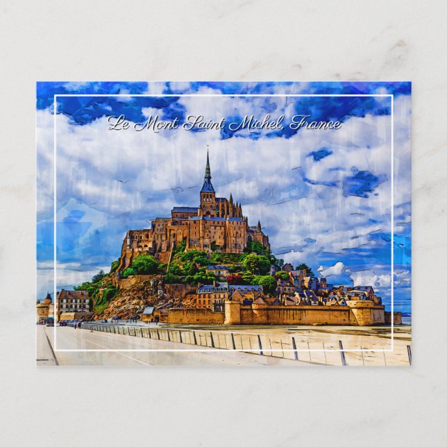 Le Mont Santo Michel, França Cartão postal (Frente)
