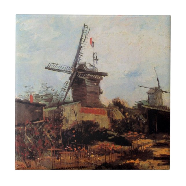 Le Moulin de Blute Fin por Vincent van Gogh (Frente)