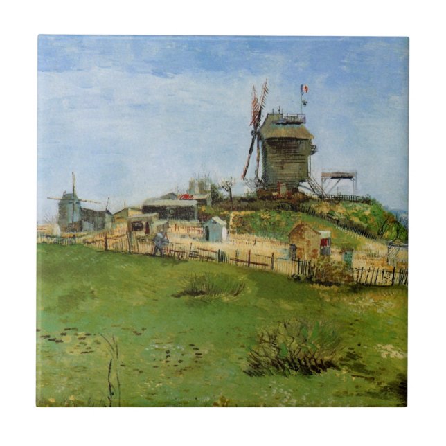 Le Moulin de la Galette por Vincent van Gogh (Frente)