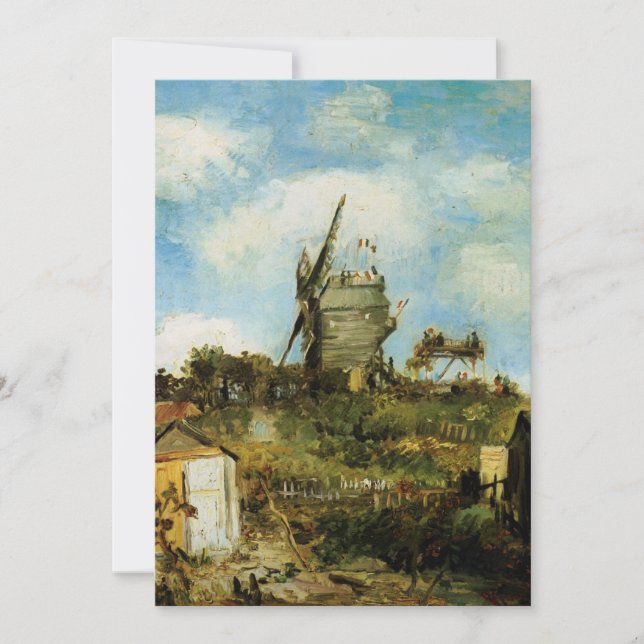 Le Moulin de la Galette por Vincent van Gogh (Frente)