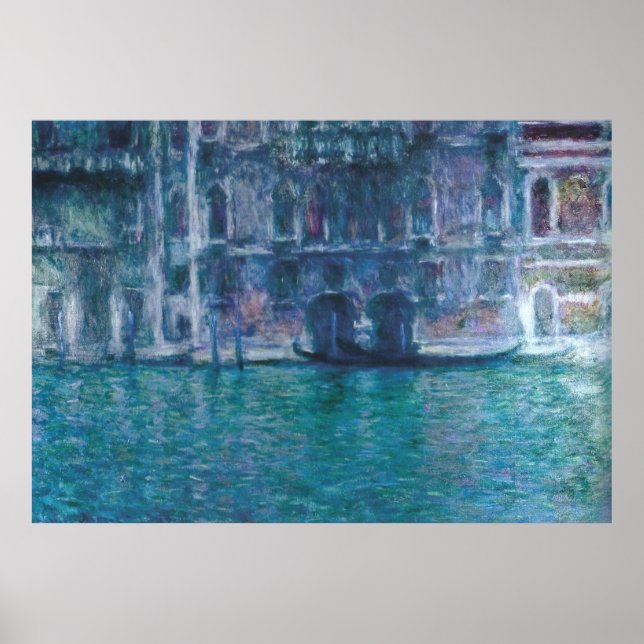 Le palais da Mula Claude Monet Poster (Frente)