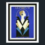 Le Parfum Art Deco Poster 16  x 20<br><div class="desc">Vintage,  Deco de Arte Francesa,  Anúncio para Le Parfum. Poster mede 16 x 20 e pode estar disponível em outros tamanhos.</div>