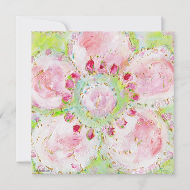 "le printempt" Convite para chá (Frente)