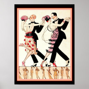 "Le Tango" Barbier Deco Impressão