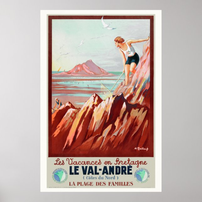 Le Val André France Poster vintage 1930 (Frente)