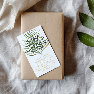 Leaf e QR Código inserir Cartão para ordens de cli