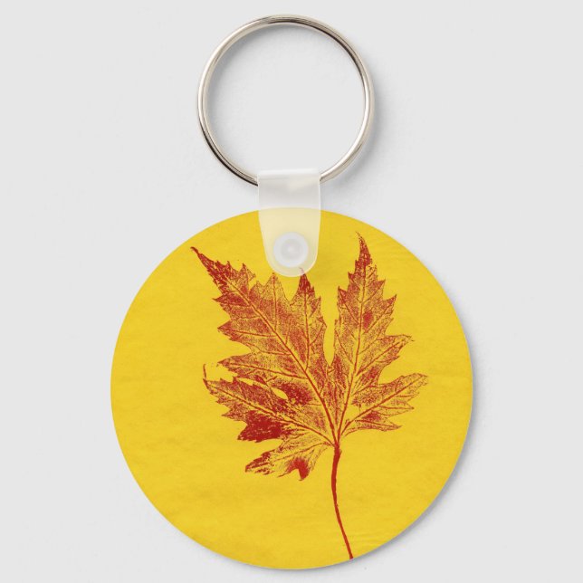 Leaf Nature Impressão Chaveiro (Frente)
