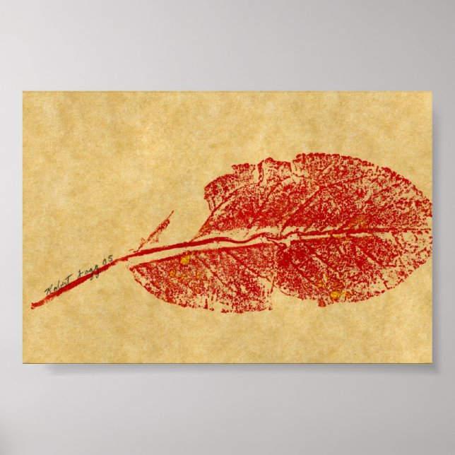 Leaf Nature Impressão MiniPoster (Frente)