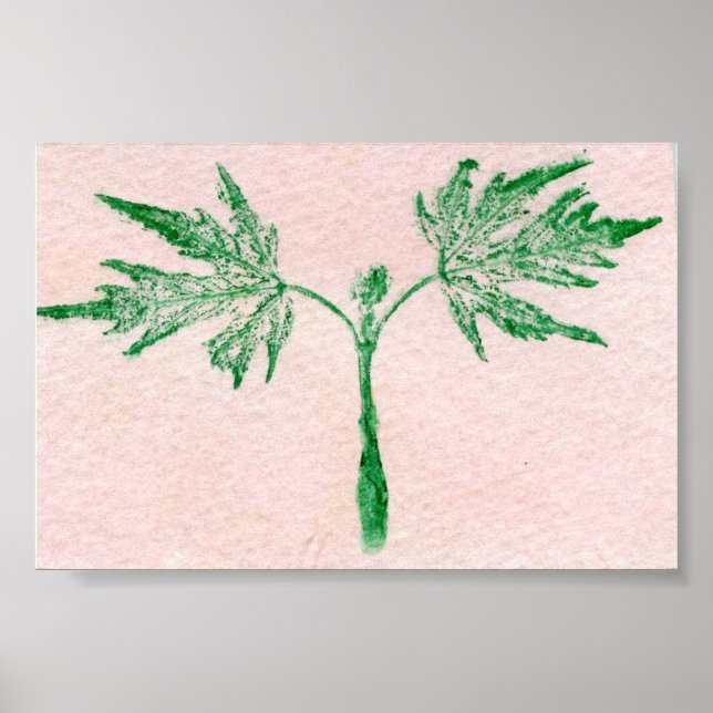 Leaf Nature Impressão MiniPoster (Frente)
