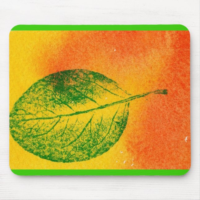 Leaf Nature Impressão Mousepad (Frente)