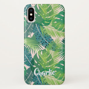 Leaf Patterno capas de telefone de nome personaliz