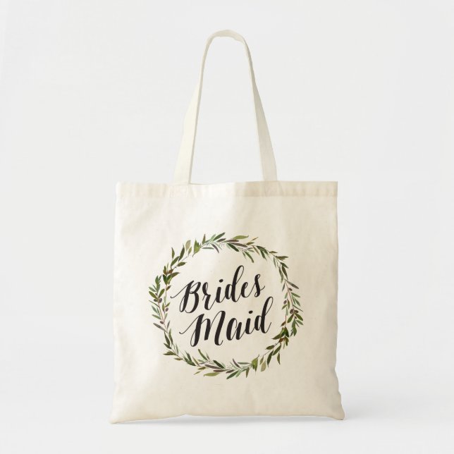 Leaf Script Bolsa | Bridesmaid (Frente)