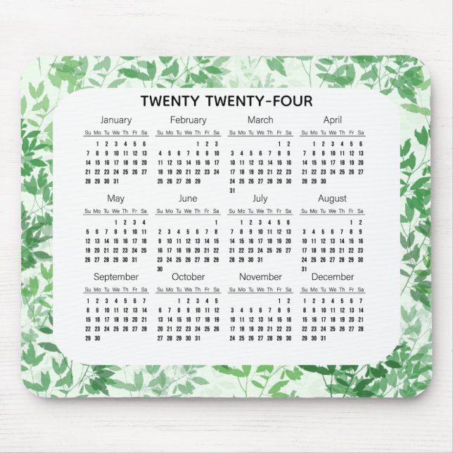 Leafy Design 2024 Mousepad (Frente)