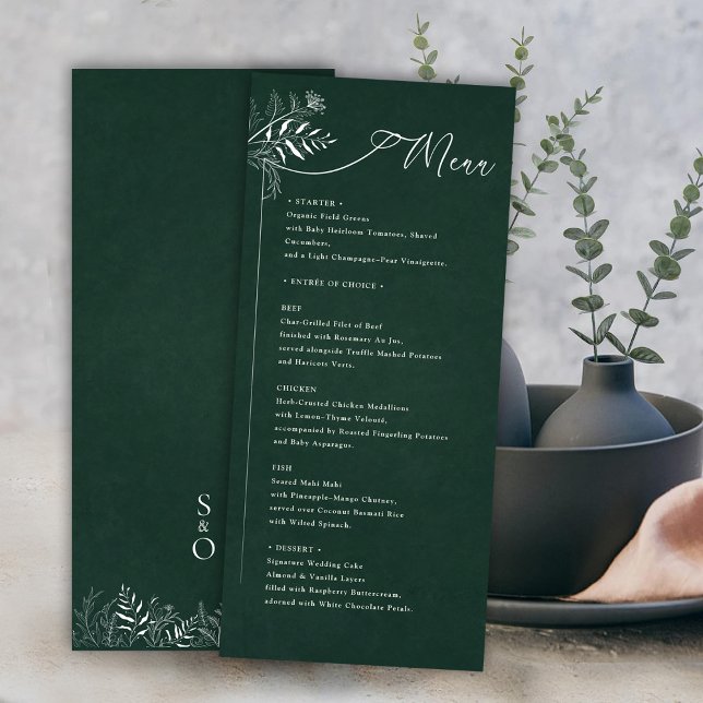 Leafy Nature Botanical Green Menu  (Criador carregado)