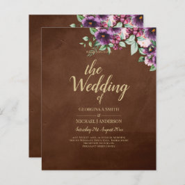 Leah G Brown Berry Plum Púrpura Casamento outono