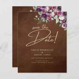 Leah G Brown Berry Plum Púrpura Casamento outono