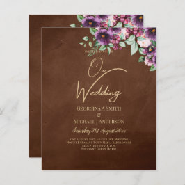 Leah G Brown Berry Plum Púrpura Casamento outono