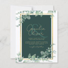 Leah G Eucalyptus Greenery Dourado WEDDING CÓDIGO 