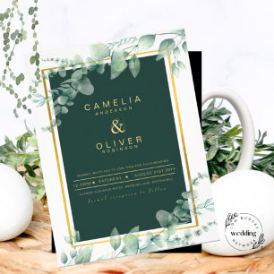 Leah G Eucalyptus Greenery Dourado WEDDING CÓDIGO 