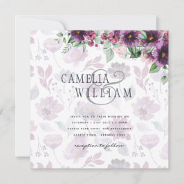 Leah G Plum Purple Berry Floral Casamento Fall Win