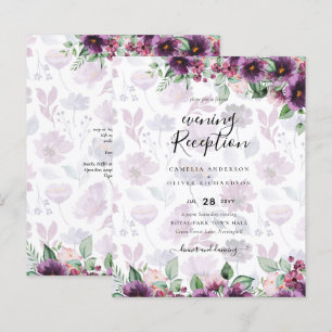 Leah G Plum Purple Berry Floral Casamento Fall Win