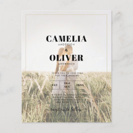 Leah G Rustic WISTERIA Lace Convite de casamento F