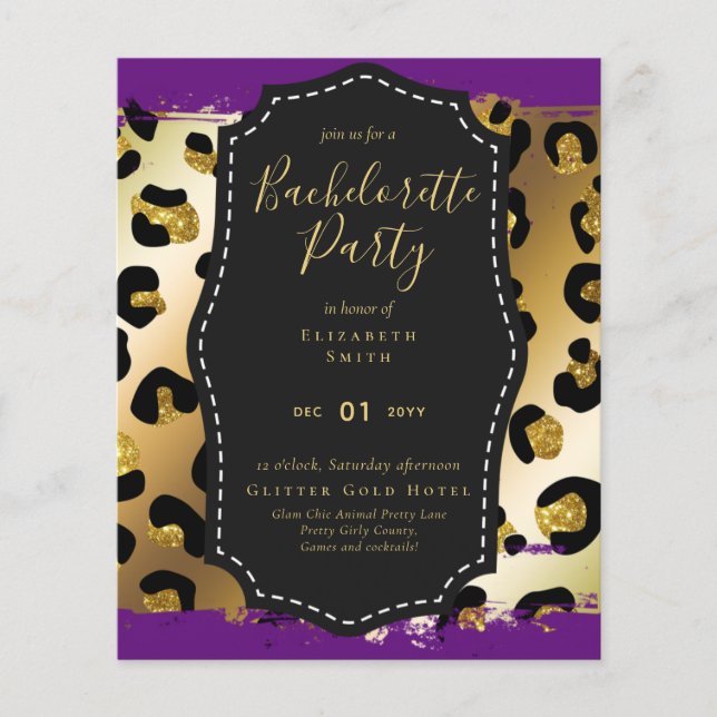 LeahG Bonito Girly Bachelorette Glam Animal Prints (Frente)