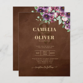 LeahG Brown Berry Plum Roxo Casamento Outono Inver