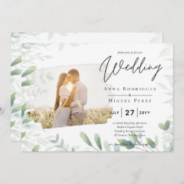 LeahG Greenery deixa Convite de casamento de OVERL