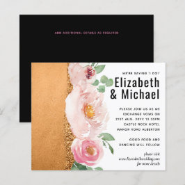 LeahG Orçamento Rosa Dourado Glam Casamento