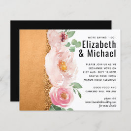 LeahG Orçamento Rosa Dourado Glam Casamento