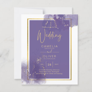 LeahG OURO ROXO Casamento Lavanda TINTA ALCOÓLICA