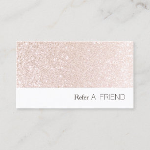 Lealdade de cliente para referência de salão rosa-